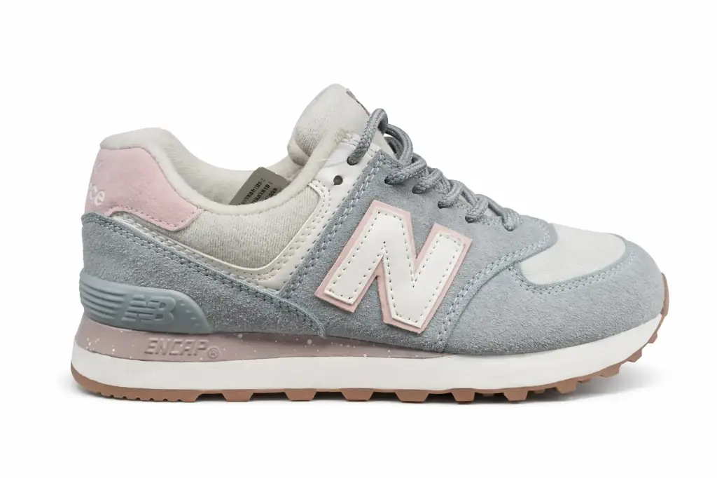 New balance 574 azul cielo rosa