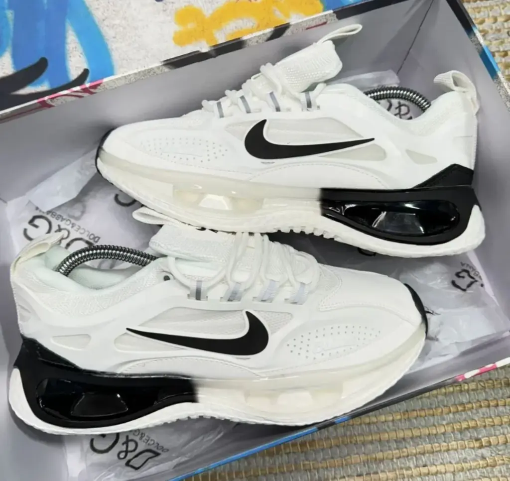 nike bailleli blanca y negra