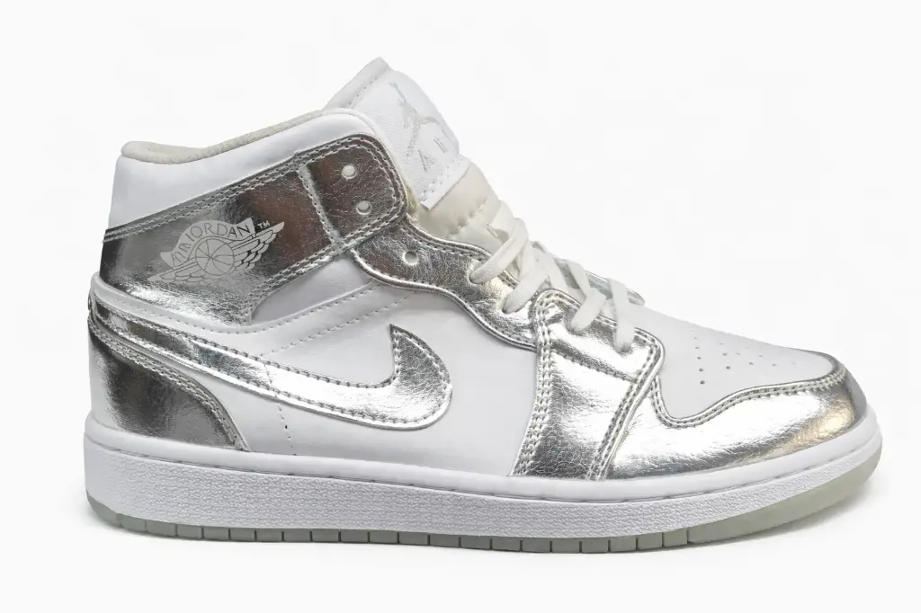 Air jordan 1 plateada