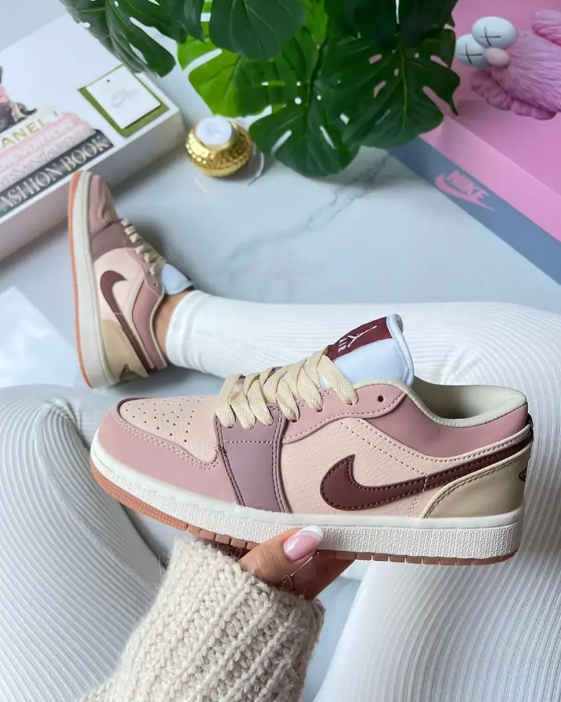 Nike jordan retro 1 rosa low