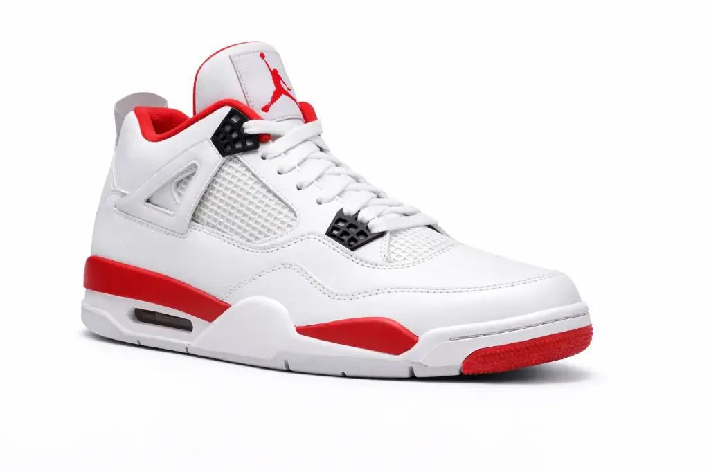 Air jordan retro 4 blanco rojo