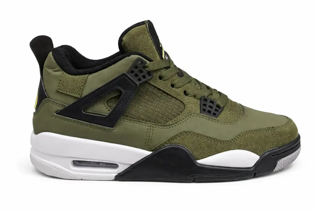 Air jordan retro 4 verde militar