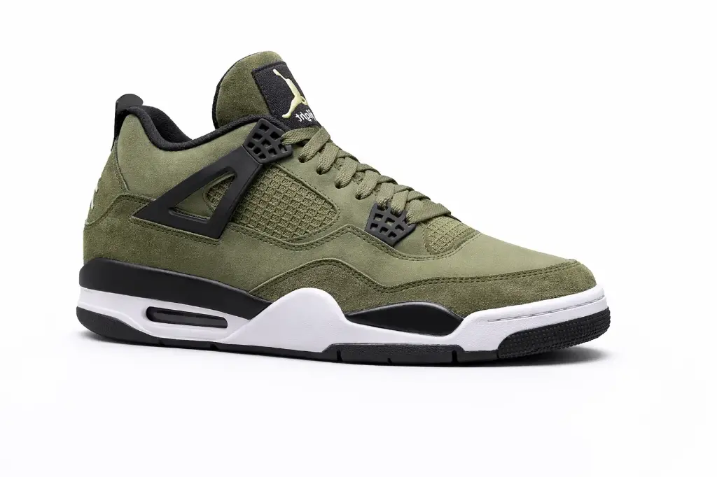 Air jordan retro 4 verde militar