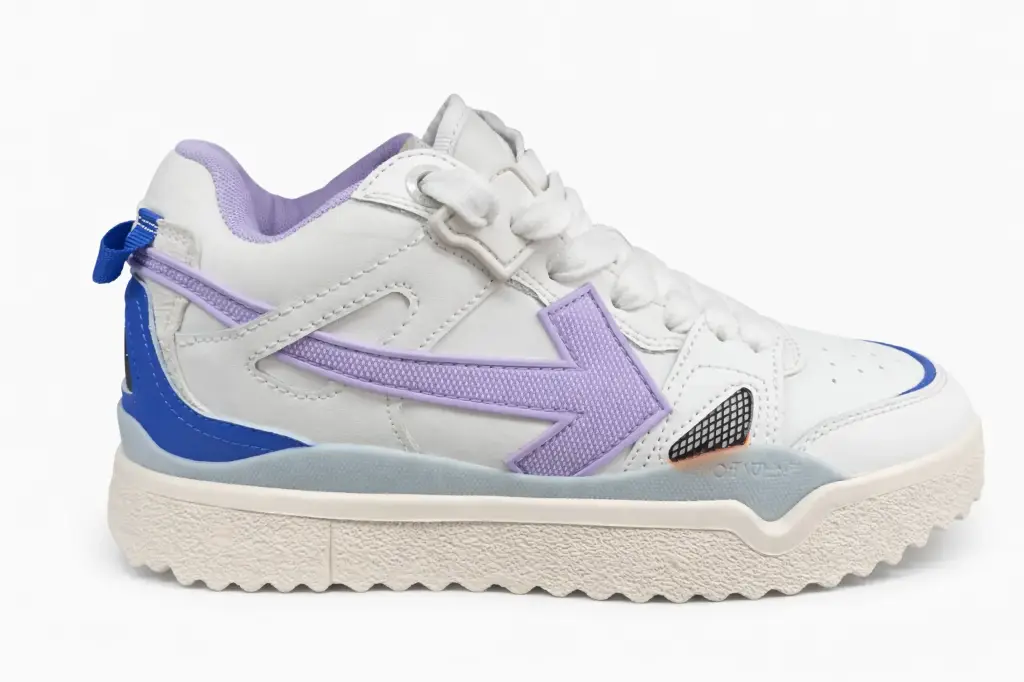 off white  sponge blanco violeta