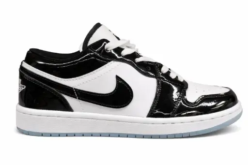 Nike jordan low sharol negra blanco