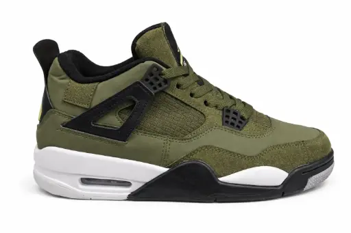 Air jordan retro 4 verde militar