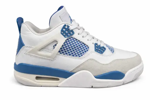[192] Air jordan retro 4 blanco azul