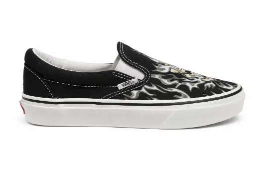 vans clasic slip-on flama
