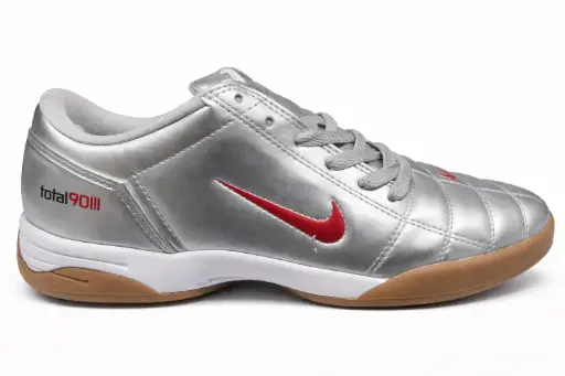 Micro futbol Nike total 90 III gris-rojo